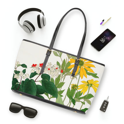Clerodendrum & Rudbeckia by Tanigami Kônan PU Leather Shoulder Bag