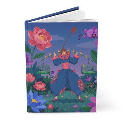 🐦🌺 The Keeper Of The Golden Birds Hardcover Journal – Art Deco Fashion Illustration
