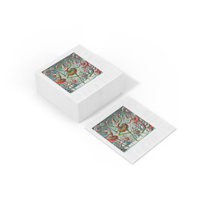 Christmas Ballet of the Absurd White Coined Napkins