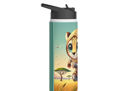 Swift Cheetah Stainless Steel Water Bottle, Standard Lid