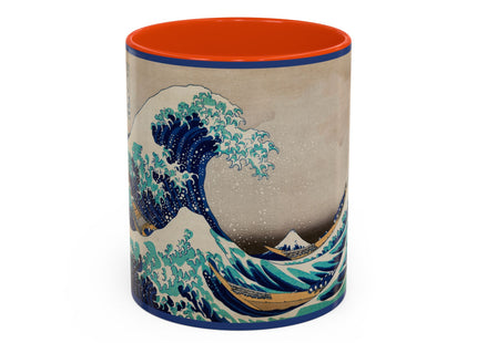 The Great Wave off Kanagawa by Katsushika Hokusai Colorful Mugs (11oz, 15oz)