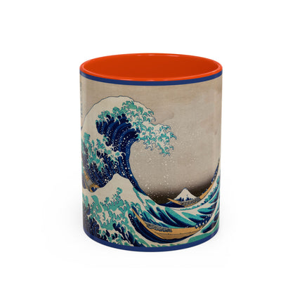 The Great Wave off Kanagawa by Katsushika Hokusai Colorful Mugs (11oz, 15oz)