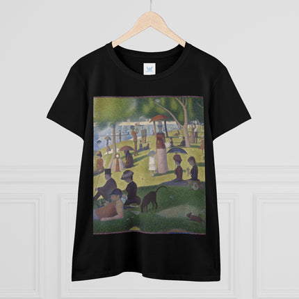 A Sunday on La Grande Jatte by Georges Seurat Women's Midweight Cotton Tee