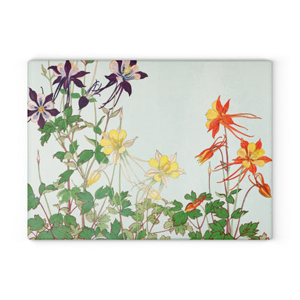 Aquilegia by Tanigami Kônan Glass Cutting Board
