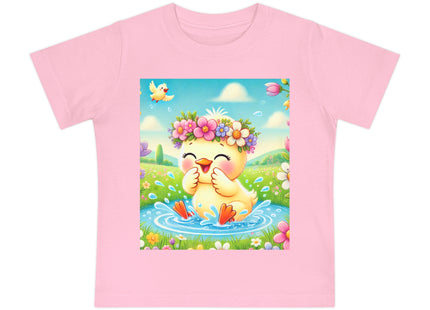 Springtime Splash Duckling Baby Short Sleeve T-Shirt