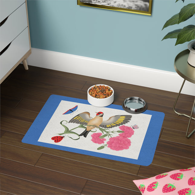 Greenfinch Garden Flight Pet Food Mat – Wings & Blossoms