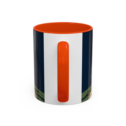 🌼🧡 The Midnight Floral Masquerade Colorful Mug – Art Deco Fashion Fantasy