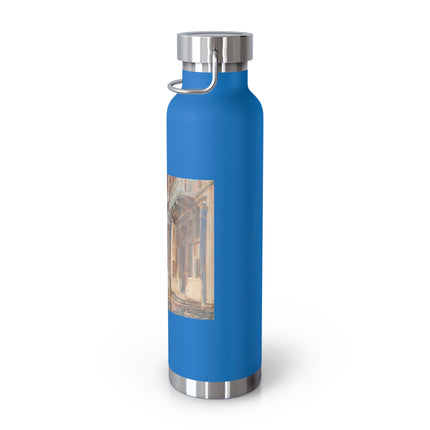 Gondola Moorings on the Grand Canal by John Singer Sargent Copper Vacuum Insulated Bottle, 22oz