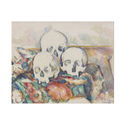 The Three Skulls by Paul Cézanne Matte Canvas, Stretched, 0.75"