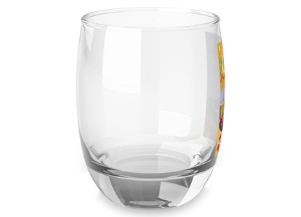 Art Deco Christmas Whiskey Glass
