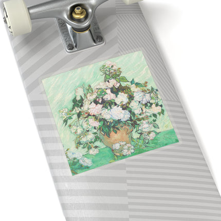 Roses by Vincent Van Gogh Kiss-Cut Stickers (4 Sizes)