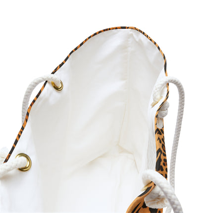 Classic Leopard Print Weekender Bag