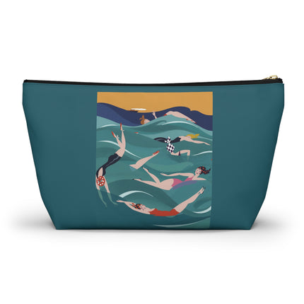 Summer Splash Cosmetic Bag – Carefree Beach Joy & Mid-Century Fun