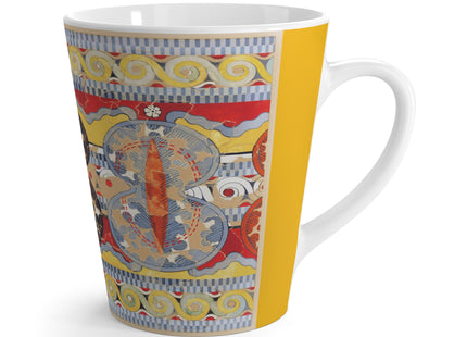 Reproduction of the Shield Frieze by Emile Gilliéron Latte Mug