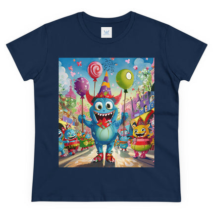 Monster Parade Madness Women's Midweight Cotton Tee