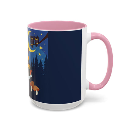 🎃🐈‍⬛ The Little Pumpkin Witch And Her Black Cat Colorful Mug – Whimsical Halloween Charm