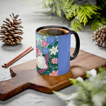 The Ladies Of The Blossoming Vanity Colorful Mugs – Art Deco Floral Elegance
