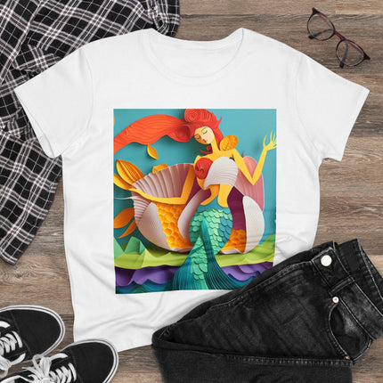 Charming Mermaid Women's Midweight Cotton Tee