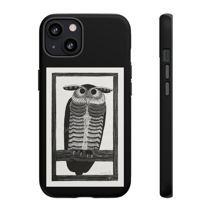 Horned Owl by Samuel Jessurun de Mesquita Phone Cases
