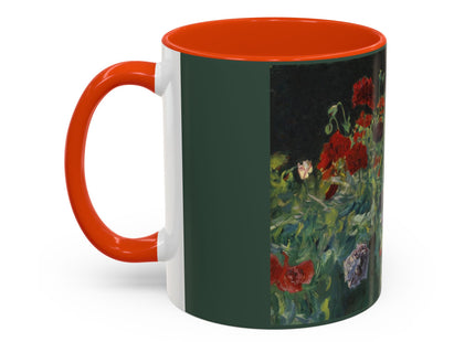 A Study of Poppies for Carnation, Lily, Lily, Rose by John Singer Sargent Colorful Mugs (11oz, 15oz)