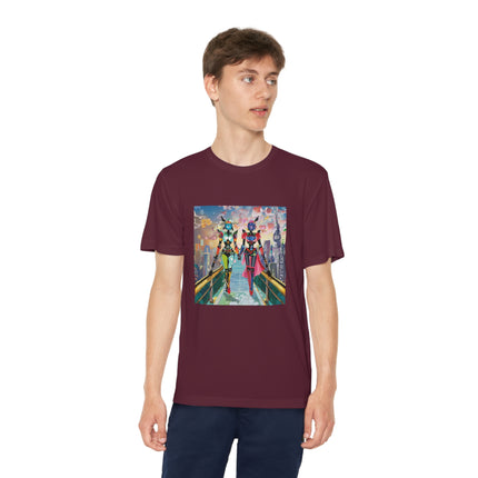 Cyber Punk Robot Models Youth Competitor Tee