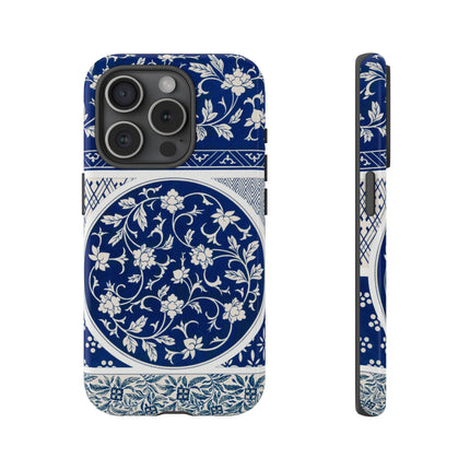 Blue Flower Pattern by Owen Jones Phone Cases