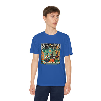 Night of the Trick-or-Treating Owlets Youth Competitor Tee