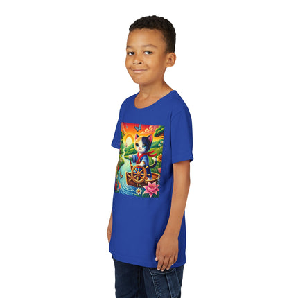 Sailor Kitten’s River Adventure Youth Short Sleeve Tee