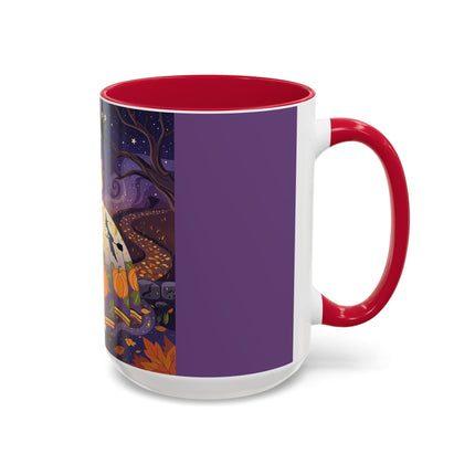 🎃🌙 The Pumpkin Moon Dress Colorful Mug – Whimsical Halloween Fashion