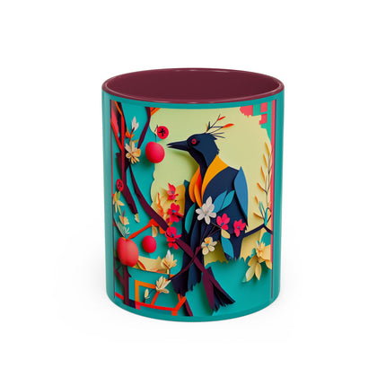 Curious Crow Colorful Mugs (11oz, 15oz)