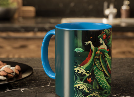 Mermaid Queen Rising from the Deep Colorful Mugs (11oz, 15oz)