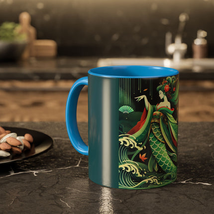 Mermaid Queen Rising from the Deep Colorful Mugs (11oz, 15oz)