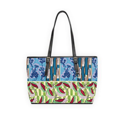 Floral Pattern by Emile-Alain Séguy PU Leather Shoulder Bag