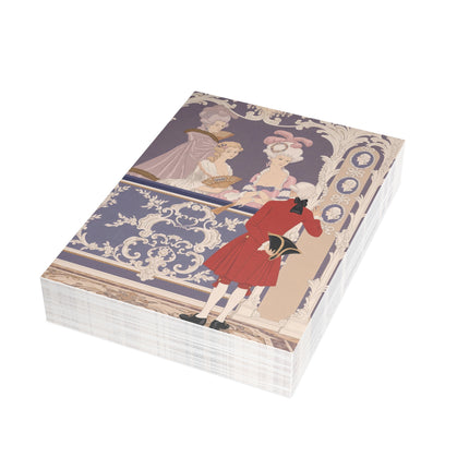 🎭🌹 Leur Loge Postcards With Envelopes – George Barbier Art Deco Opera House Romance