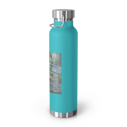 Water Lilies and Japanese Bridge by Claude Monet Copper Vacuum Insulated Bottle, 22oz