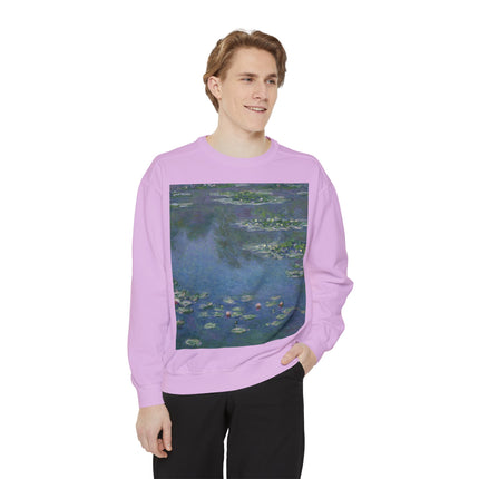 Water Lilies by Claude Monet Unisex Garment-Dyed Sweatshirt