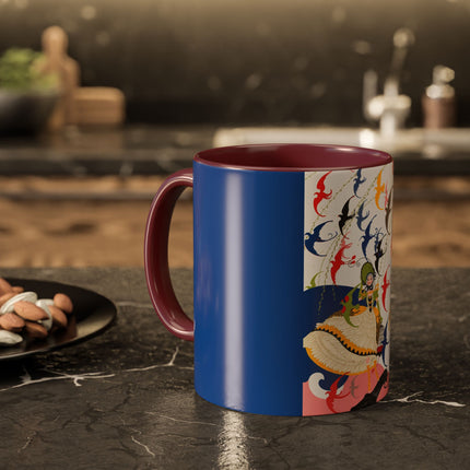 Flight of the Songbirds Colorful Mugs – Theatrical Whimsy & Colorful Harmony