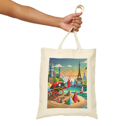 Crab Architect Cotton Canvas Tote Bag