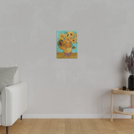 Vase with Twelve Sunflowers by Vincent Van Gogh Matte Canvas, Stretched, 0.75”