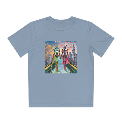 Cyber Punk Robot Models Youth Competitor Tee