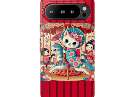 Geisha Kitten's Enchanted Carousel Phone Cases