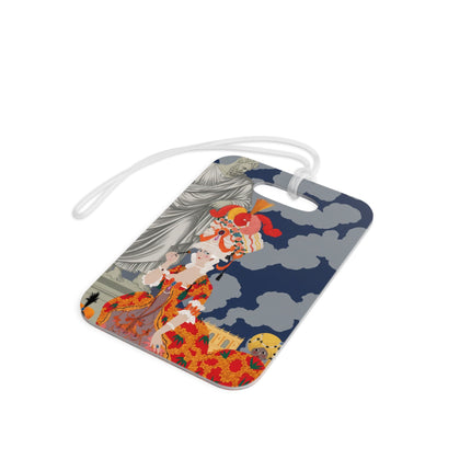 Butterfly Geisha Luggage Tag – Elegant Grace & Whimsical Charm