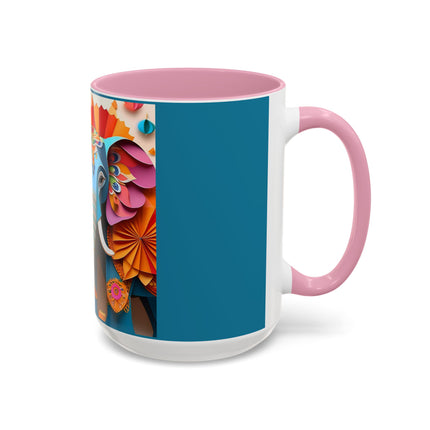 Elephant at an Autumn Festival Colorful Mugs (11oz, 15oz)