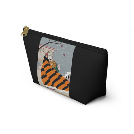 Snowfall Courtesan Cosmetic Bag – Whimsical Winter Elegance