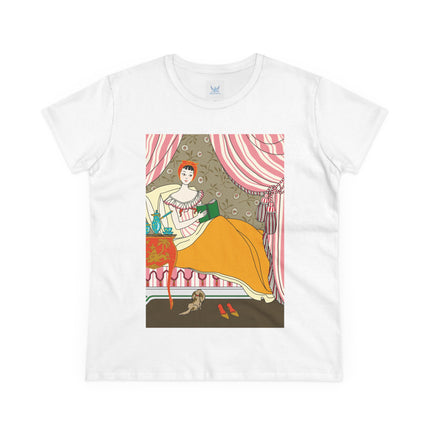 A Moment of Elegance and Comfort Women's Midweight Cotton Tee
