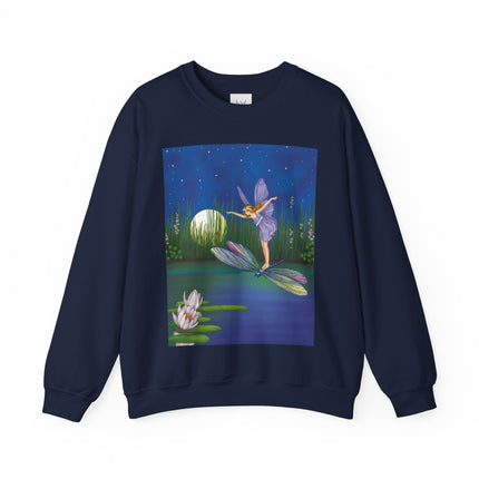 Fairy on a Dragonfly Heavy Blend™ Crewneck Sweatshirt
