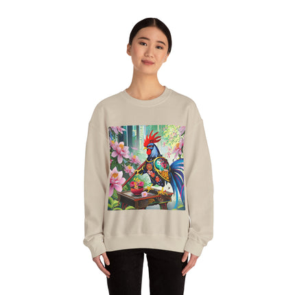 Cyberpunk Rooster Unisex Heavy Blend™ Crewneck Sweatshirt