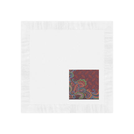 Design for a Carpet by Anonymous I White Coined Napkins