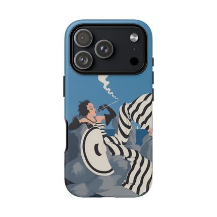 Art Deco Smoker Phone Case – Glamorous Lounging & Timeless Allure