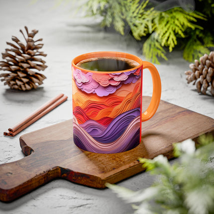 Dramatic Sunset Sky Colorful Mugs (11oz, 15oz)